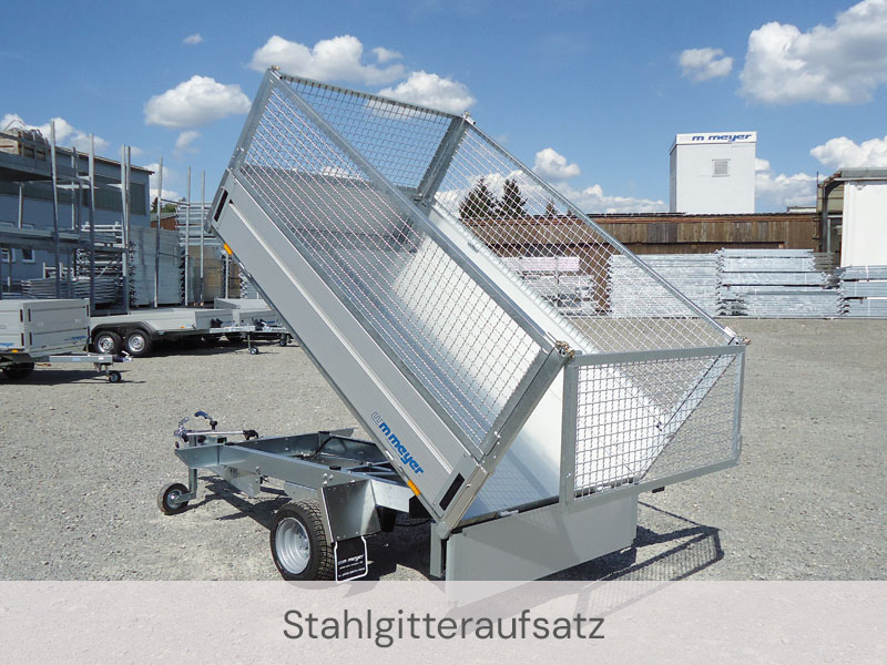 Anhänger mit Stahlgitteraufsatz